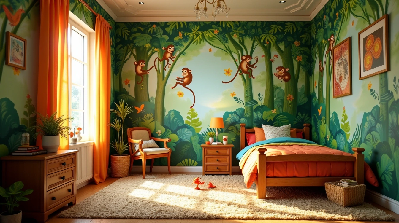 Optimiser espace et lumière avec le papier peint jungle